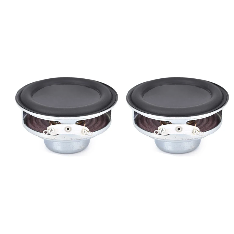 2pcs/lot 57MM Full Range 4Ohm 10W Speakers 2.25 Inch 18 Core Waterproof Round Rubber Edged Concave Dual Magnetic DIY Bluetooth