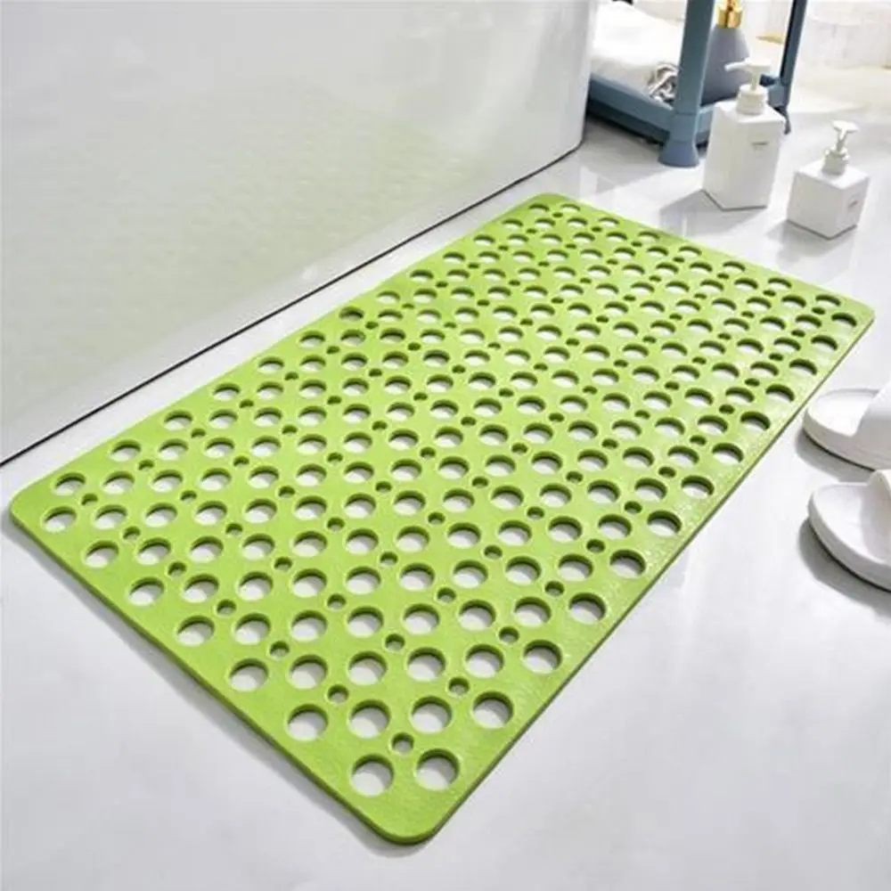 Extra Large Bath Mat TPE Suction Grip Mat Non Slip Bathtub Strong Suction Anti-Mold Shower Mat With Suction Cup Bathroom Product