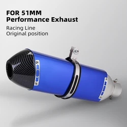 Universal 51MM Motorcycle Exhaust S118 Muffler Pipe for crf150 crf230 crf250 crf300l rally