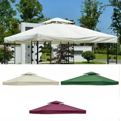 3x3M Waterproof Top Cover Replacement Gazebo Canopy Roof Sunshade Outdoor Cover Sunshade Patio Pavilion Cover