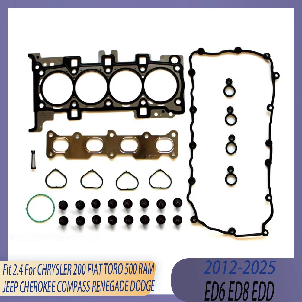 

Engine Parts Cylinder Head Full Gasket Seal Set Kit Fit 2.4 L 13-20 Gas ED6 ED8 EDD For CHRYSLER FIAT JEEP CHEROKEE DODGE RAM