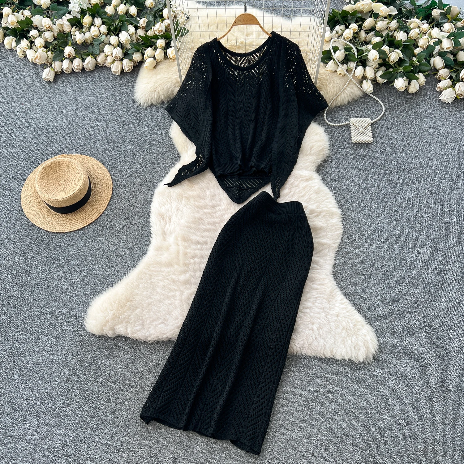 

Шикарный винтажный асимметричный тонкий элегантный сказочный корейский модный сарафан в стиле бохо с круглым вырезом, женская одежда