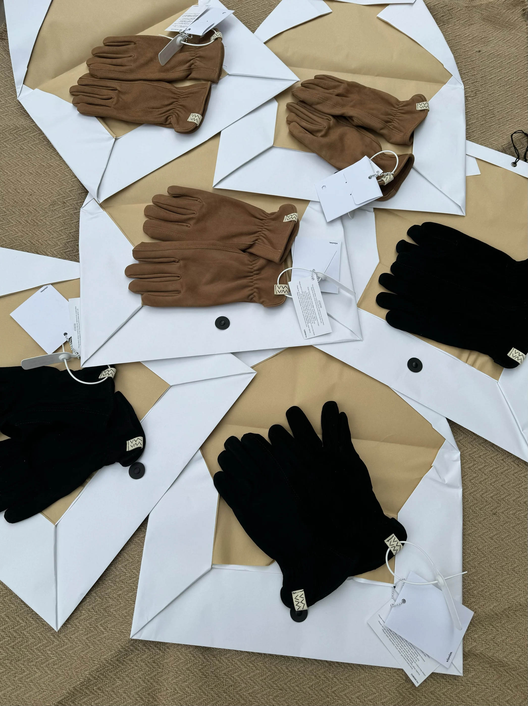 

[Spot] VISVIM KOFU LEATHER GLOVE Yu Wenle retro locomotive sheepskin gloves Harley