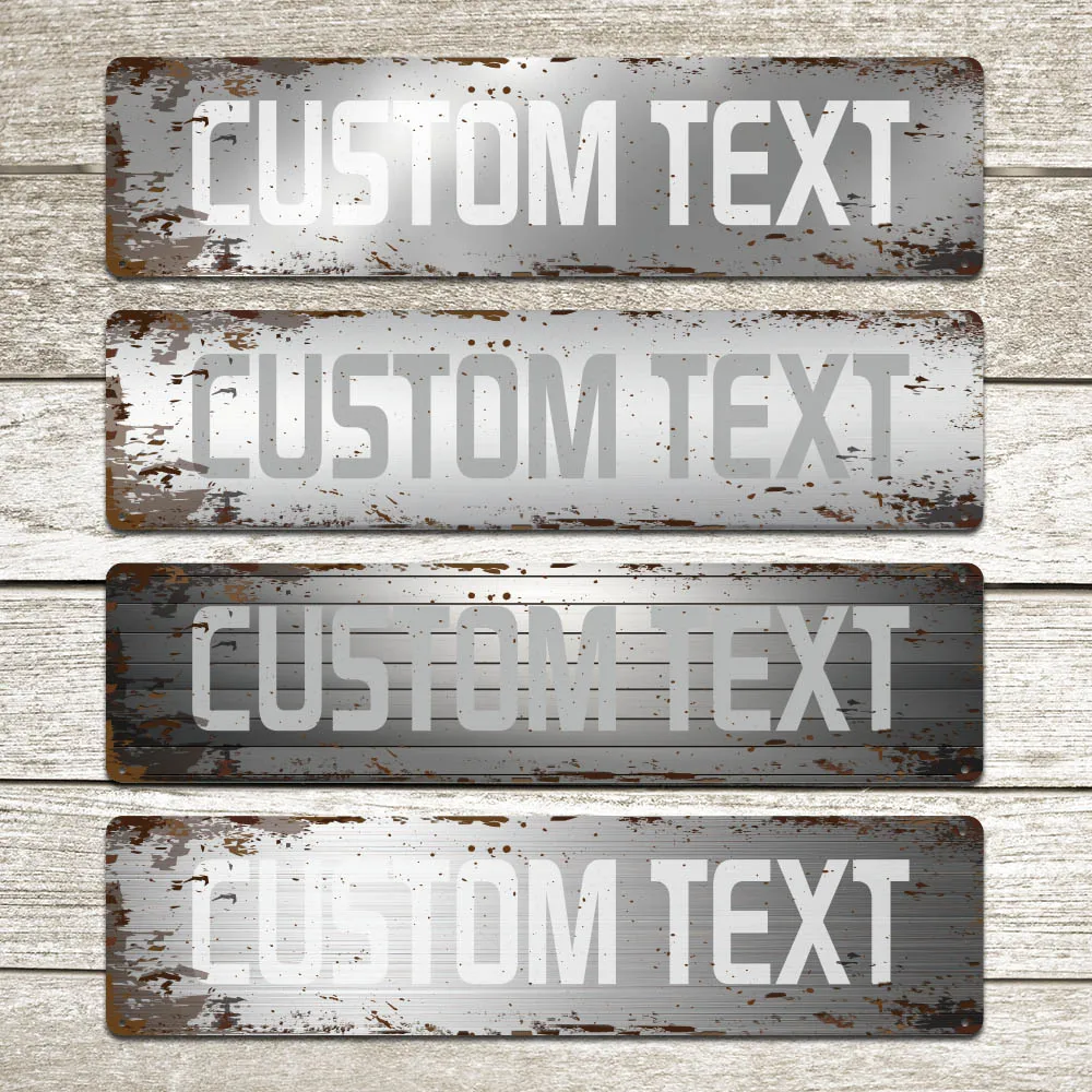 

1pc new Stripes of different luster Personalized Text Iron Wall Signs Tin Wall Plaque For Home Decor Living Room Bedroom