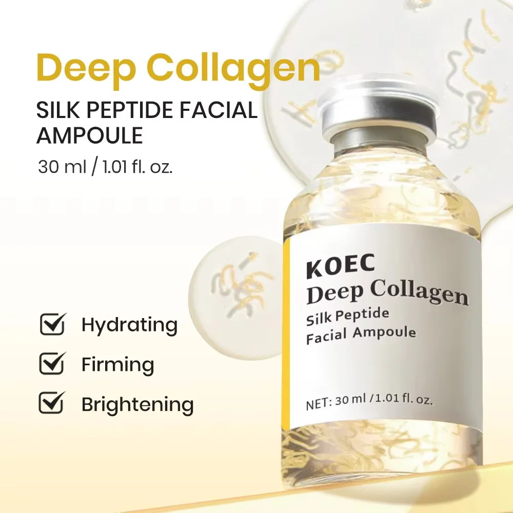Sérum d'essence de collagène de soie coréenne, crème visage revitalisante intensive aux peptides, anti-rides, raffermissante, liftante, soin de la peau 40ml