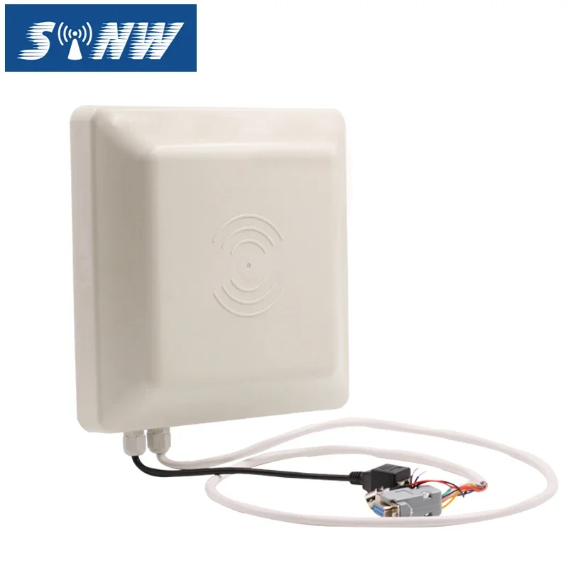 7dBi uhf rfid المدى الأوسط في نظام التحكم في الوصول إلى الحضور بطاقة رقاقة قارئ متكامل مع RJ45 TCP/IP وPOE(SW1907TP)