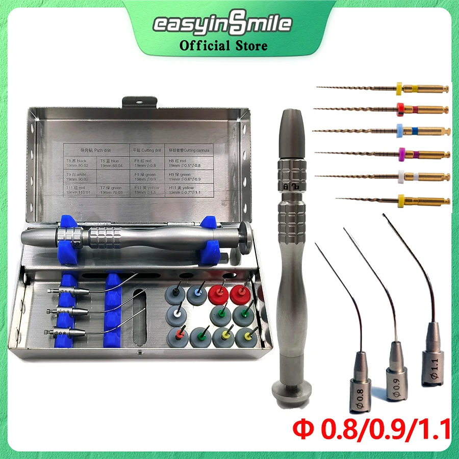 EASYINSMILDental Endo Broken File Removal Extractor Endo File Removal System Kit Endo Rescue Retrieval Instrument Set For Clinic