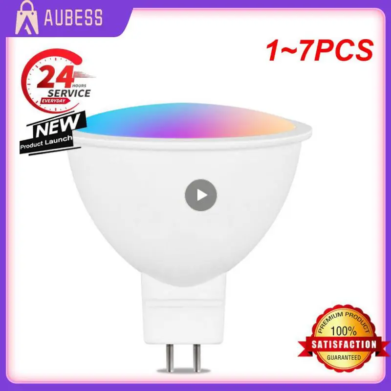 

1~7PCS Zigbee WIFI Smart Dimmable Bulb GU10 MR16 RGB C+W LED Light Support Alexa Assistant Voice Control