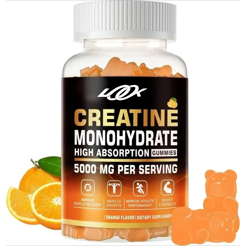 

Конфеты Creatine Monohydrate 5г жевательная добавка без сахара. 60 оранжевых жевательных жевательных конфет