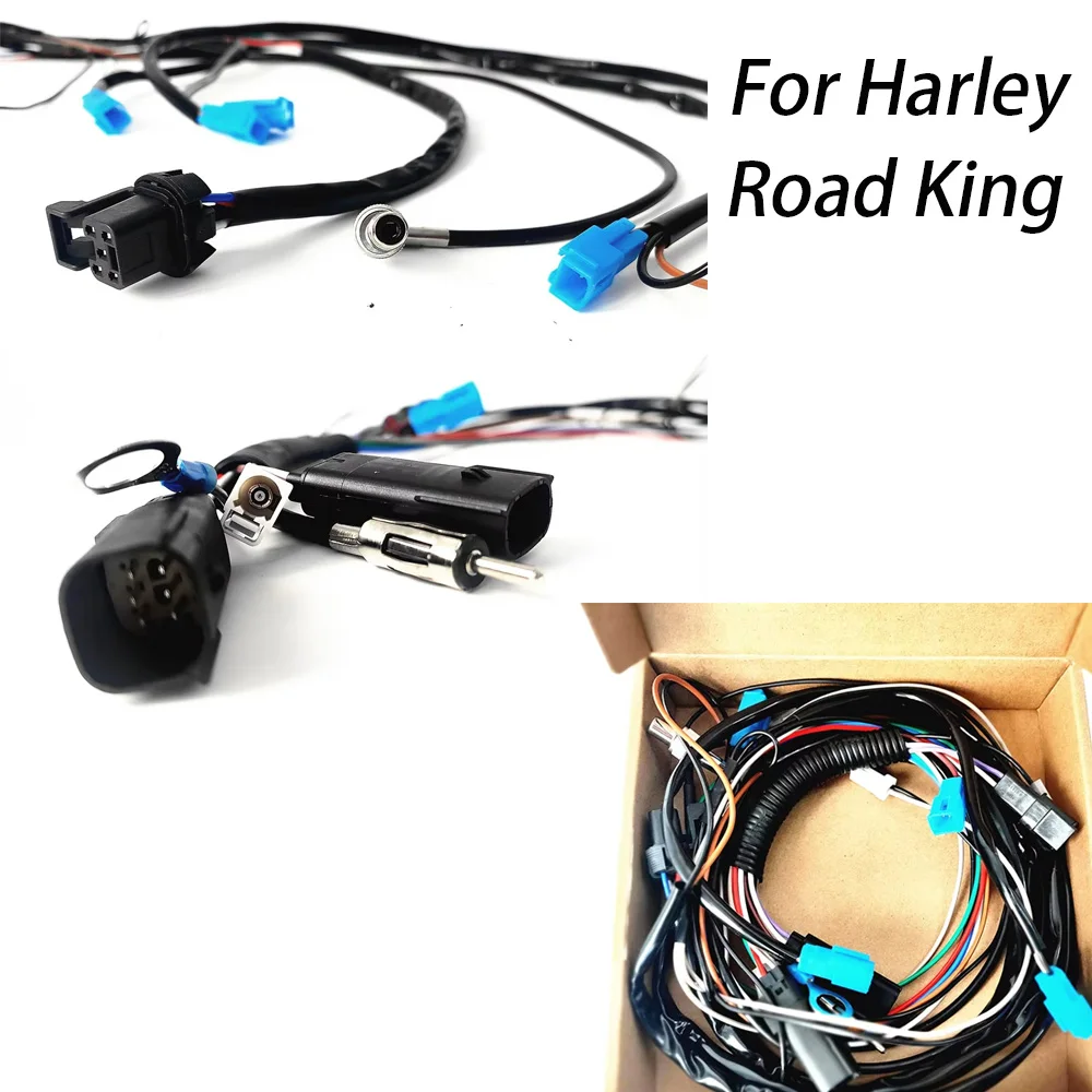 For Harley Touring Road King Street Glide CVO Ultra Electra Glide 2014 Later Tour Pak Pack Trunk Wire Wiring Cables Harness