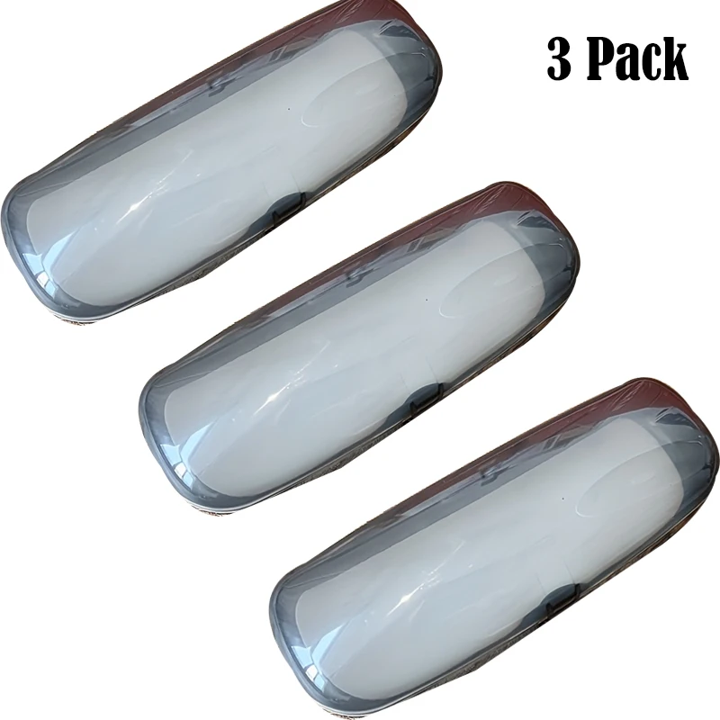 3er-Pack Tragbare Brillenetuis Wasserdichte Plastik-Brillenbox Hartschalen-Lesebrillenetui Sonnenbrillenetui Schutzbox