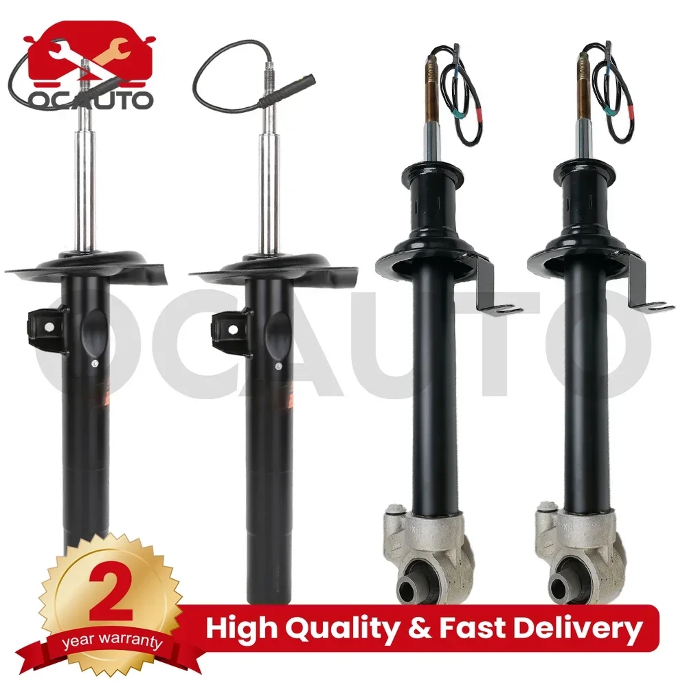 

Front+Rear 4Pcs For BMW E38 740i 740iL 750iL Suspension Strut Electric Shock Absorber ADS 31311091557 31311091558 37121091571