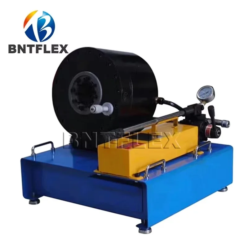 BNT30F Manual 2 Inch Hydraulic Hose Crimper 10 Dies Factory Applicable Rubber New include Pump Motor Engine Gear Bearing PLC