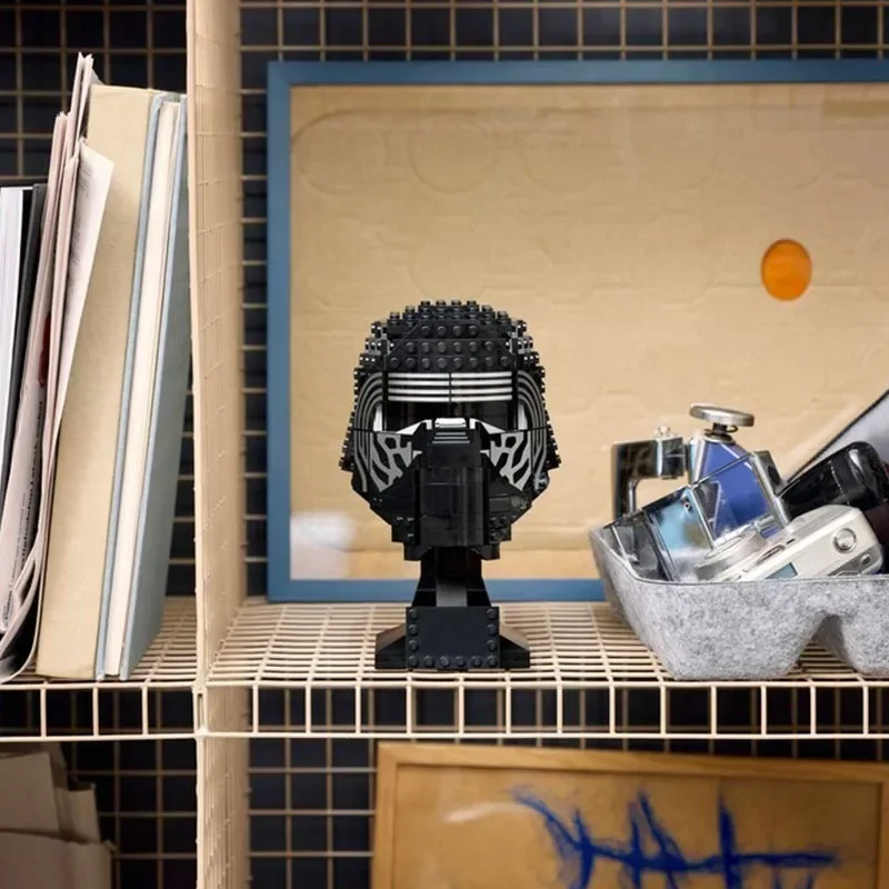 Star Battle Kylo Ren Helmet Model Building Blocks Sets Compatible With Legoed Particles Suitable For Christmas Gifts 75415