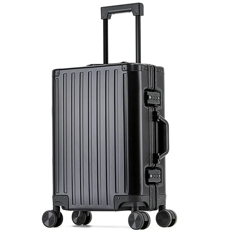 OEM/ODM High Quality Aluminium Frame Carry on 20/24/29 Inches Large Cabin Aluminium Luggage Suit case For Traveling