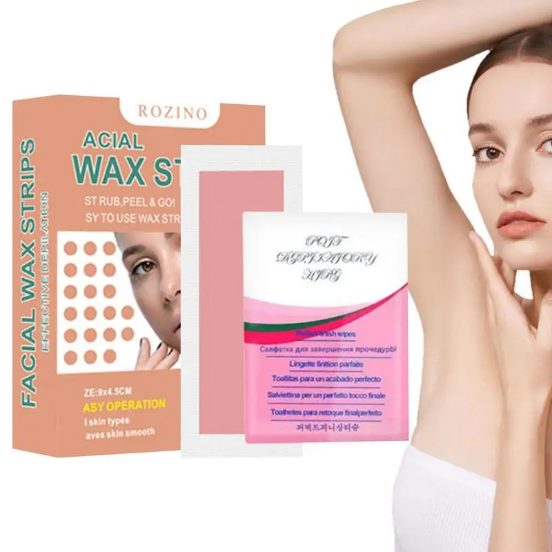 Face Wax Strips Face Body Facial Hair Removal Wax Strips Kit Effectieve En Natuurlijke Wax Strips Voor Vinger Kin En Tenen