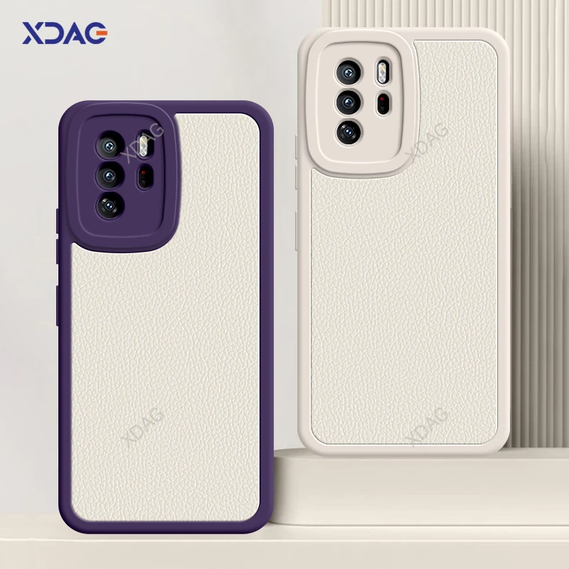 Coque de téléphone de luxe pour Xiaomi Pocobery, casque bery ightX3ight5 G, peau d'agneau classique, couverture arrière en cuir, motif peau de litchi, accessoires Funda