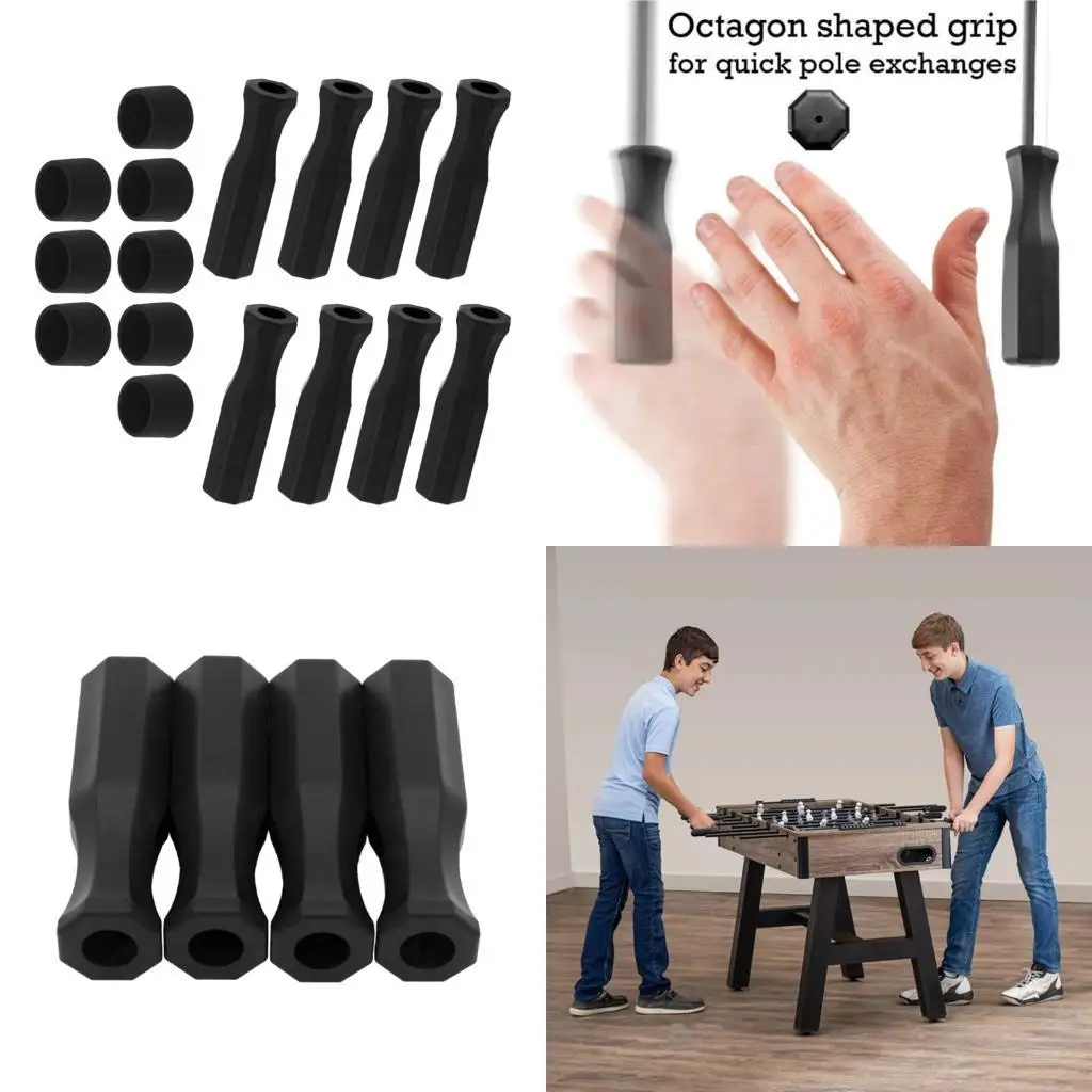  8Pcs Ergonomic Table Soccer Replacement Handle Grip Caps For Home Entertainment