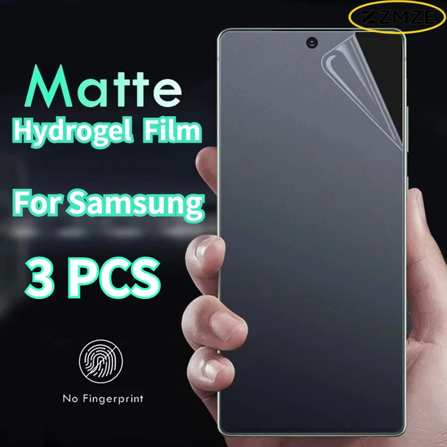 For Samsung Galaxy S26 Ultra S25 S24 S20 S21 S22 S23 Plus Note 8 9 10 20 Ultra Matte Full Cover Hydrogel Film Screen Protector