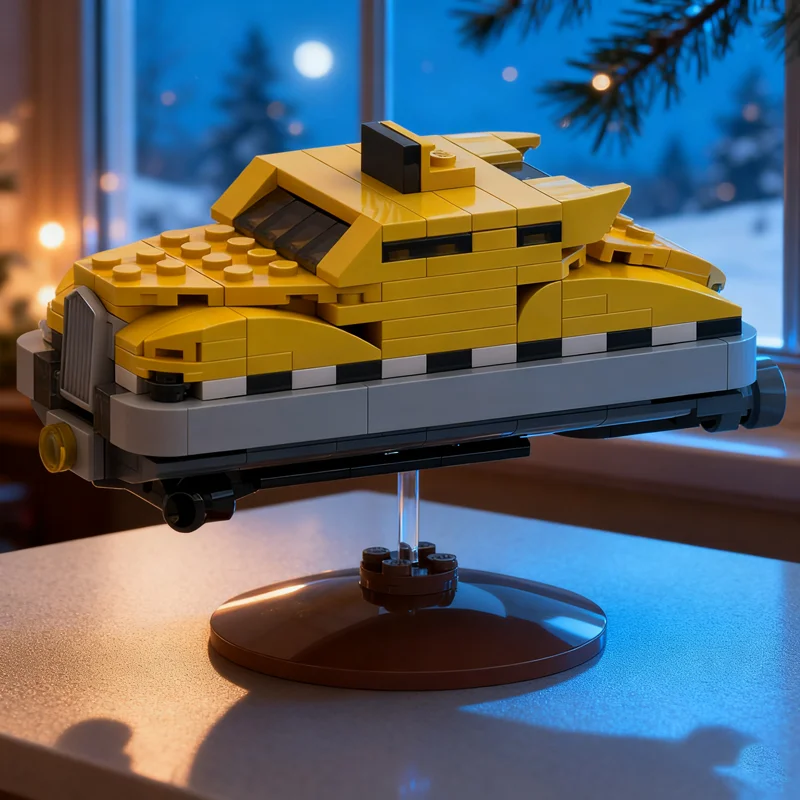 227pcs MOC Compacted Racer Korben Dallas Taxi Other Building Blocks Construction Model Diy Pack Challenge Toy Gift For Makers