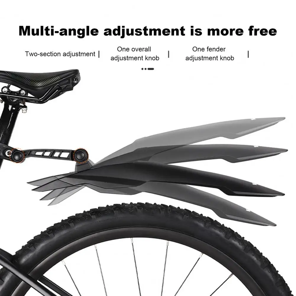 Riding Fender Bike Mudguard Angle Adjustable Mountain Bike Fender Widened Design for Simple Installation of Rear Front Bicycle