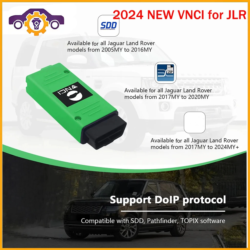 

VNCI JLR DOIP for Jaguar / Land Rover Car Diagnostic Scanner from 2005 year Original Driver Support Pathfinder Offline TOPix