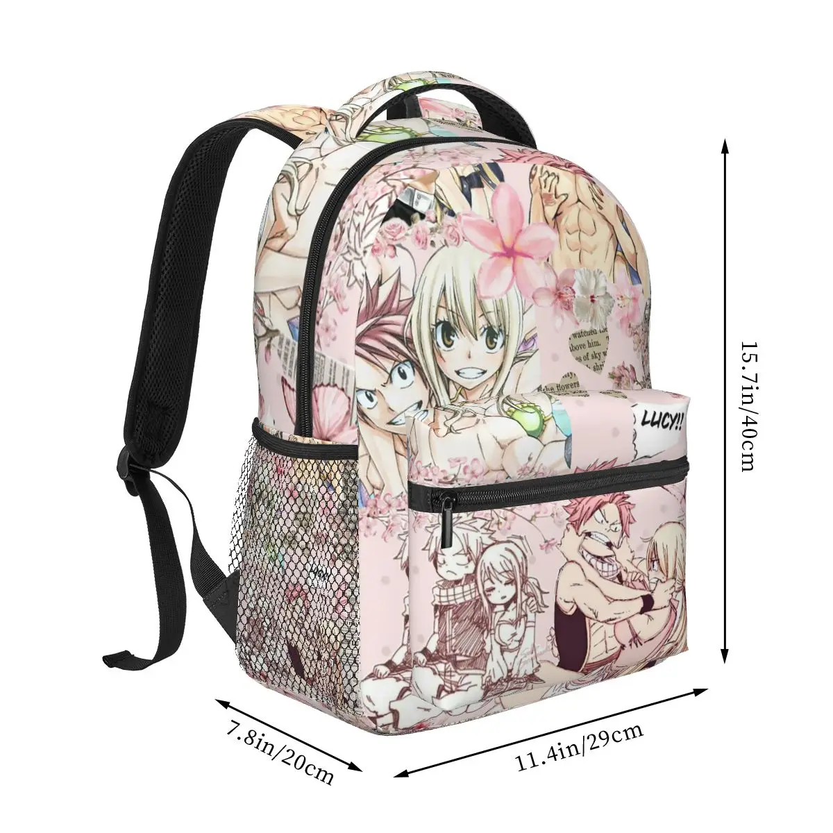 Fairy Tail Anime Gift Student Backpack School Bag Hiking Travel Daypack for Men Women Fashion Bookbag Shoulder Bags