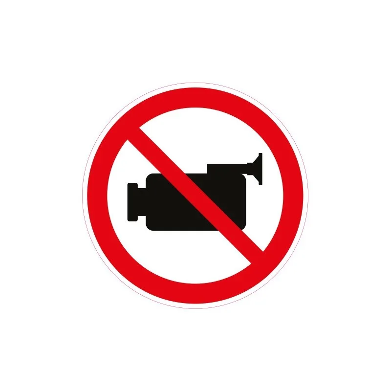 

Warning Sign Video Camera Banned Video Camera Recording Sticker-