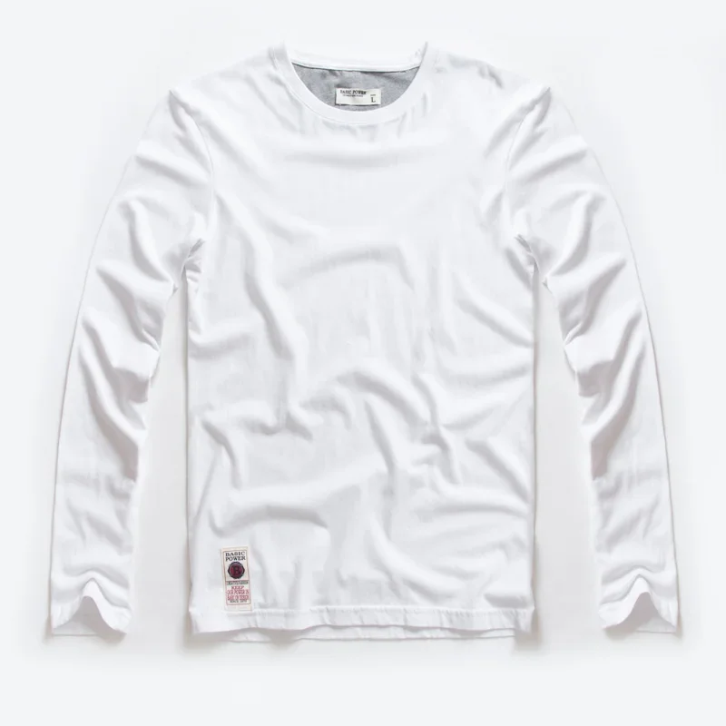 Men's t-shirts Spring Long Sleeve T-shirt Men's clothing Y2k T-shirt Washing Sweatshirt Shirts Casual O-neck streetwear Tee Tops image 3