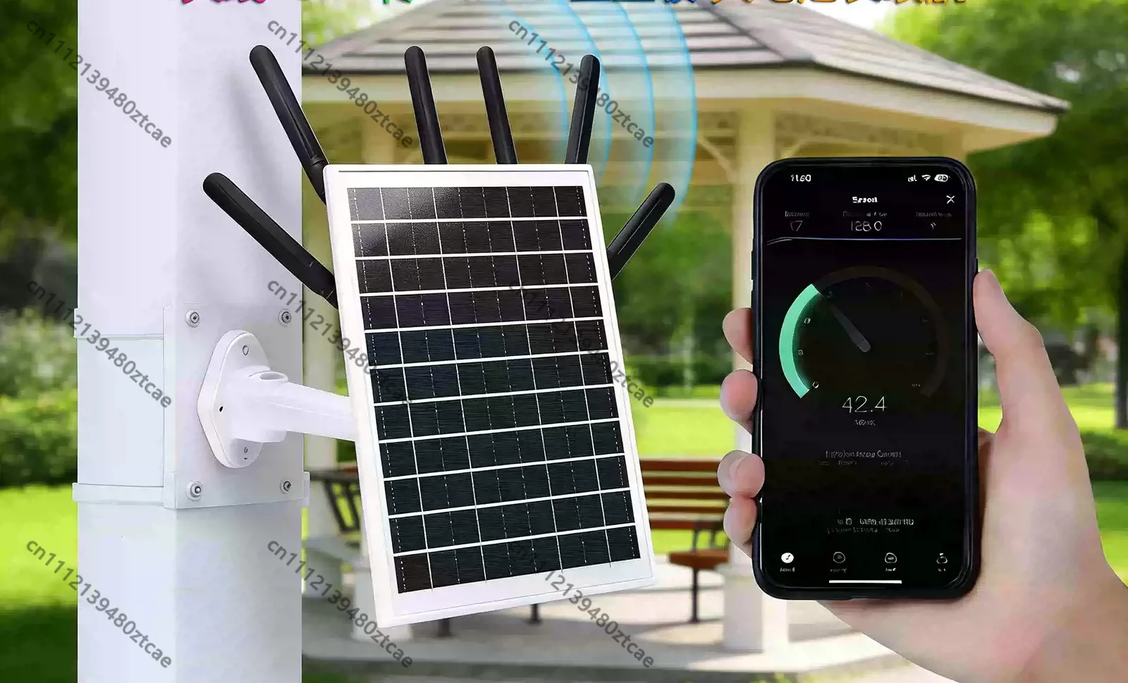 Solar 4G SIM Card Router WiFi6 Waterproof Industrial Outdoor Router For Asia Europe Africa With Card Slot