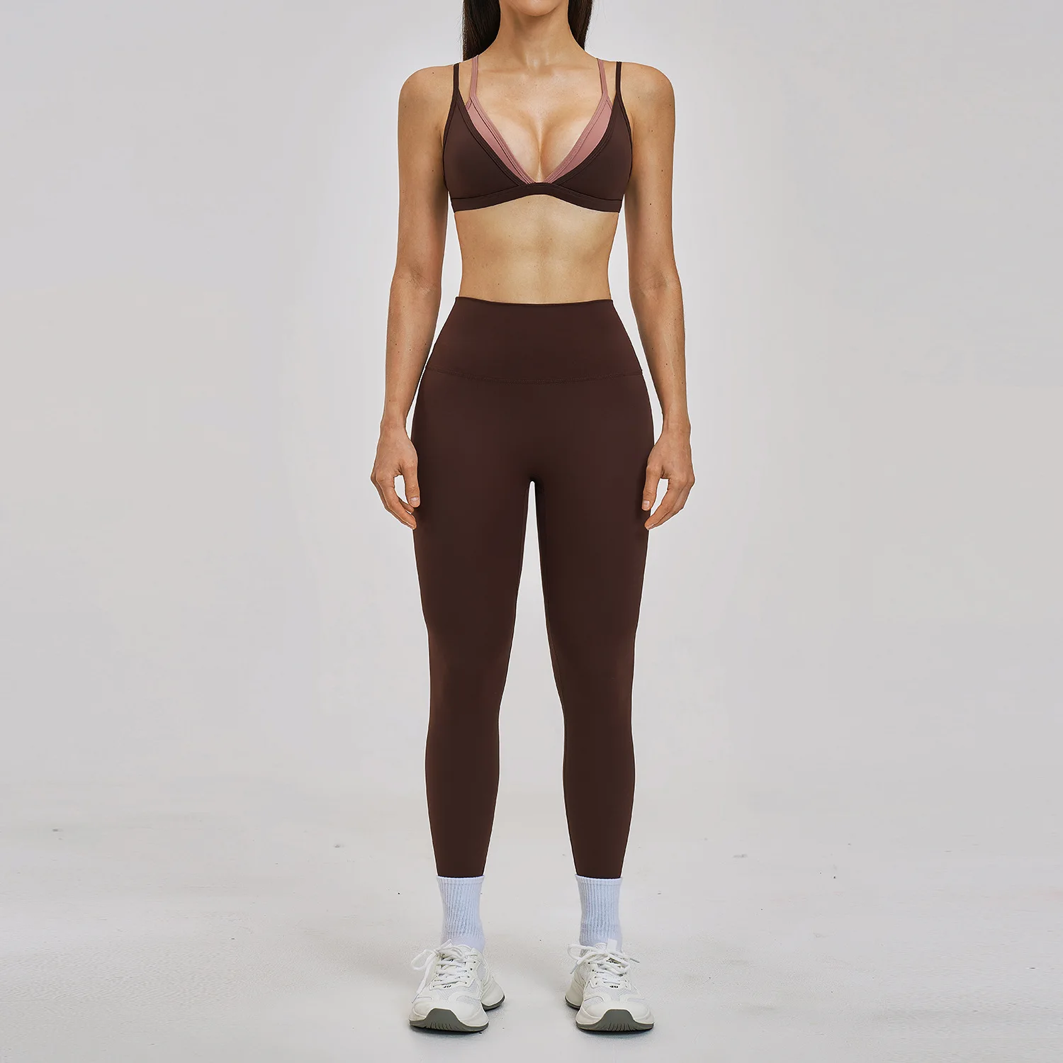 MKTYOGA Yoga Suit 2PCS Sportswear Women Tracksuit Sports Bra High Waist Leggings Shorts Outfits Gym Set Fitness Workout Clothes