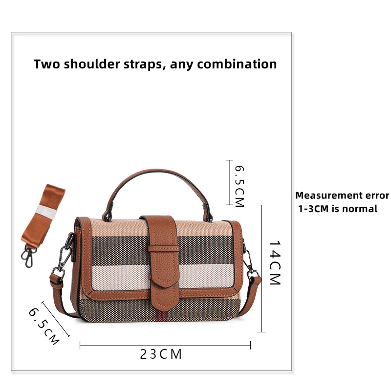 Fashion Plaid Crossbody Bags for Women 2022 New High Capacity Simple Shoulder Purses Female Brand Designer Trends Handbags