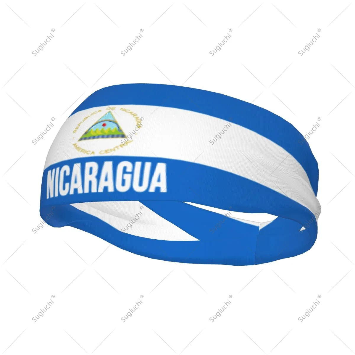 

Men Women Nicaragua Flag Elastic Wide Headbands For Yoga Fitness Tennis Running Gym Sports