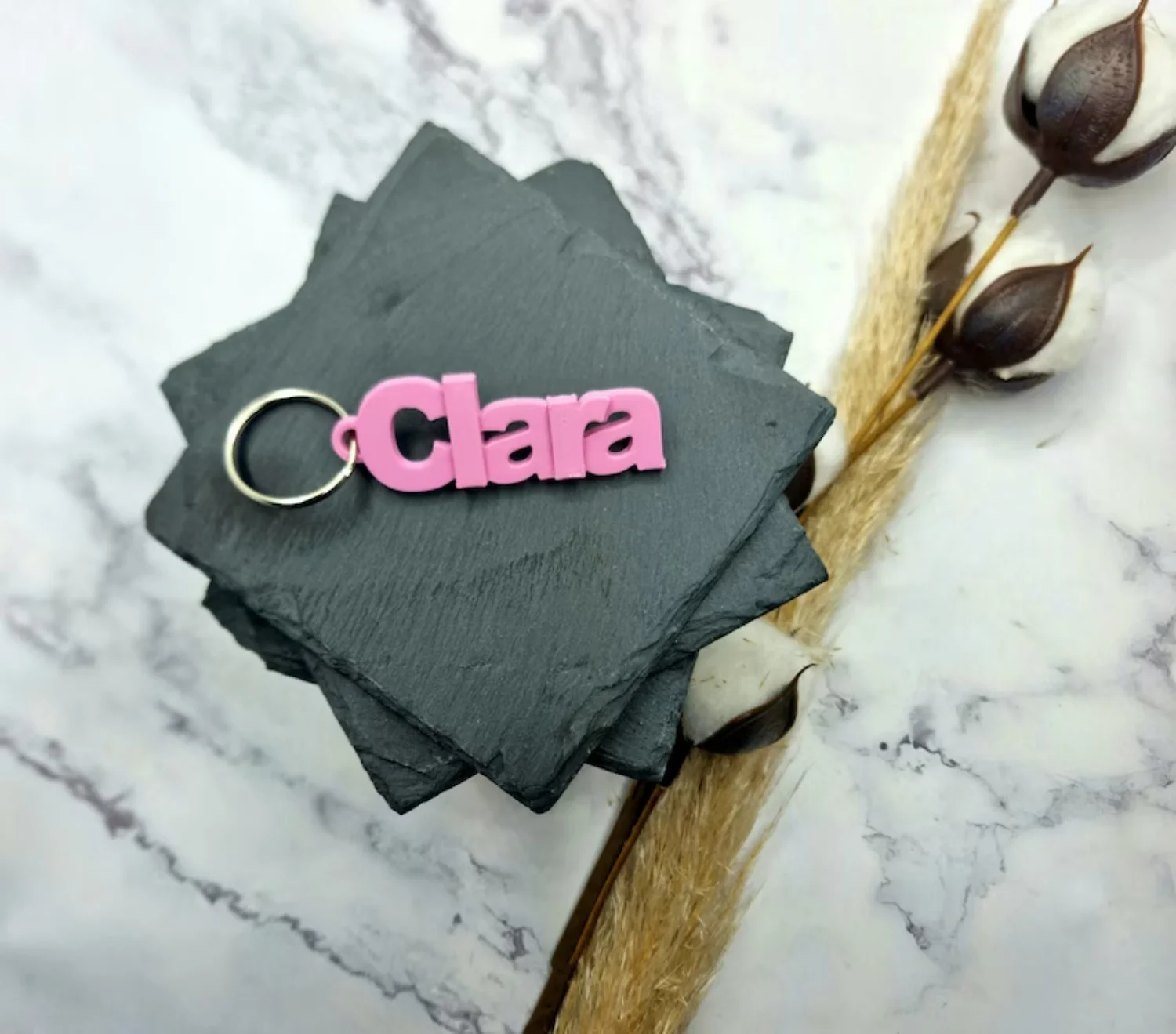 3D Custom Name Keychain  Acrylic Name Pendant Backpack Keychain Personalized Luggage Tags Keyring Fashion Gift for Friends