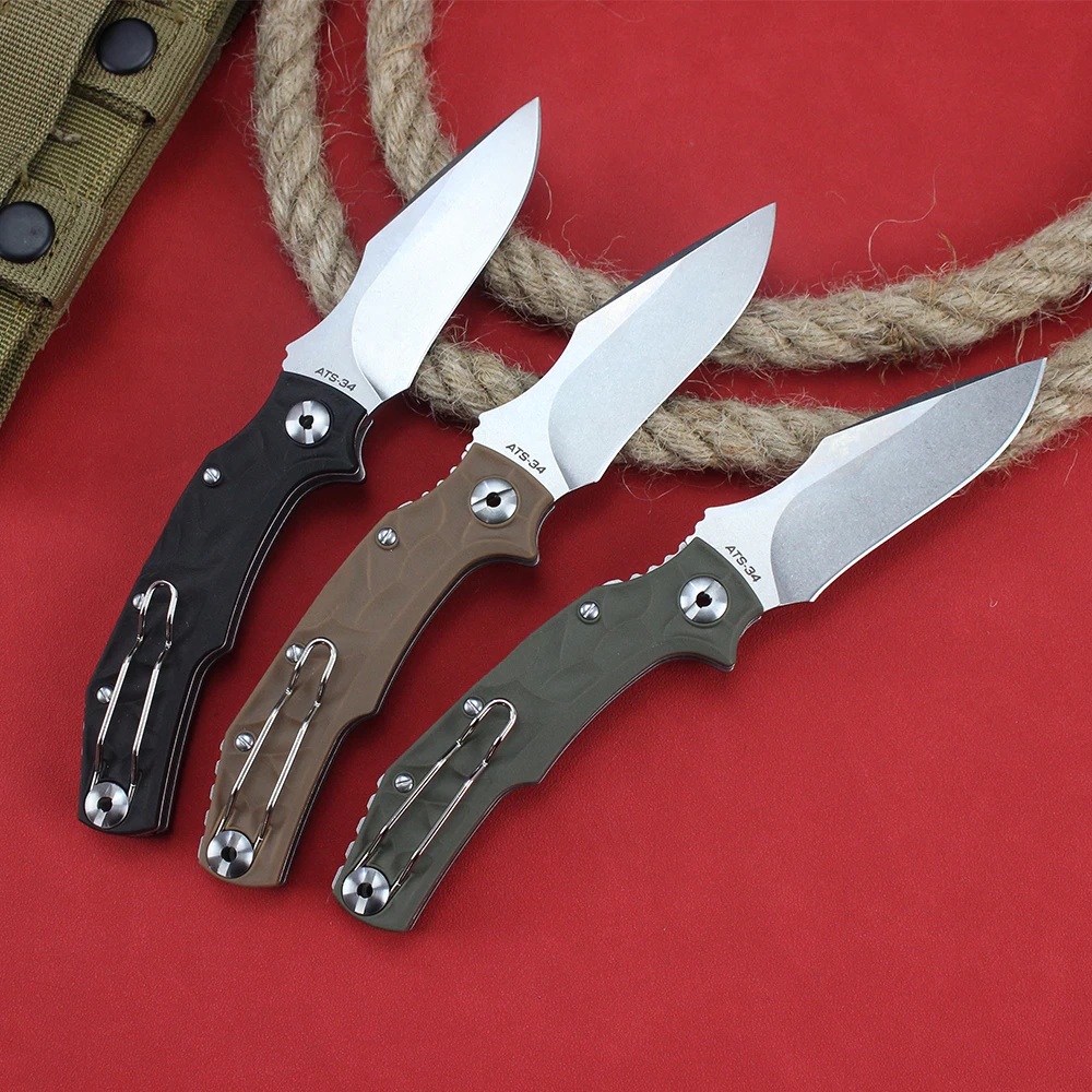 New Pocket Folding Knife 2025 60HRC High Hardness Outdoor Military Tactical Combat Survival Hunting Knives Self defense EDC Tool