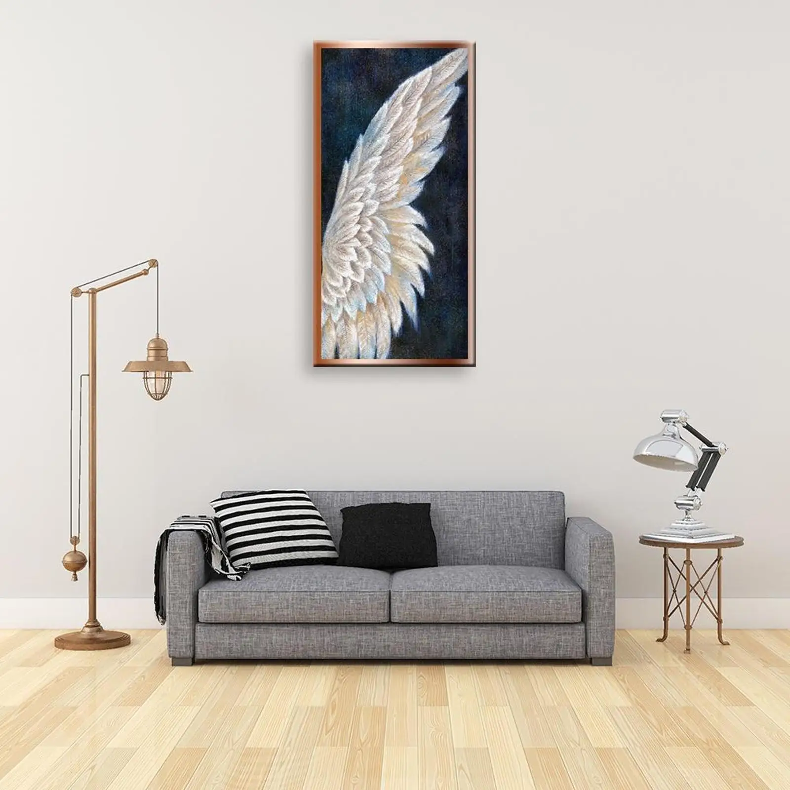 

Angel Wings 5D DIY Full Round Drill Diamond Painting Hanging Canvs Art Handworks