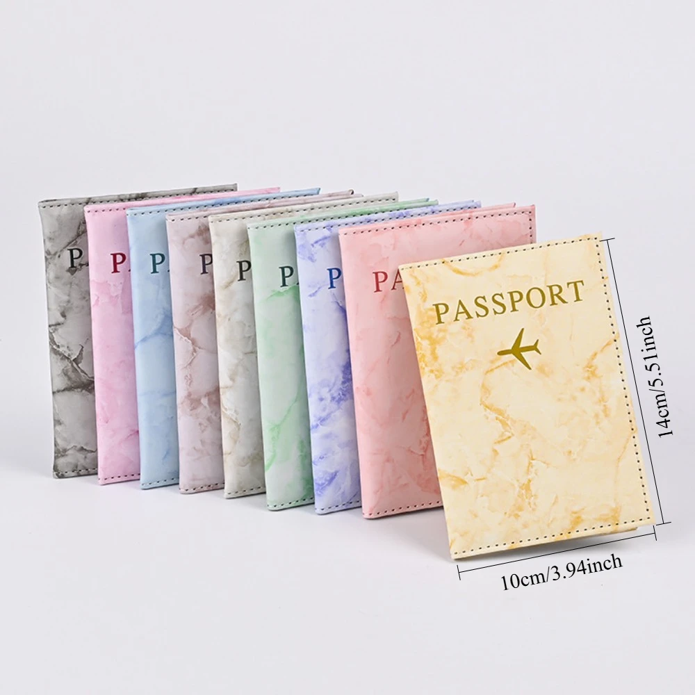 

Обложка для паспорта из ПУ, органайзер для документов с мраморным принтом, органайзер для документов для женщин и мужчин, модный держатель для билетов