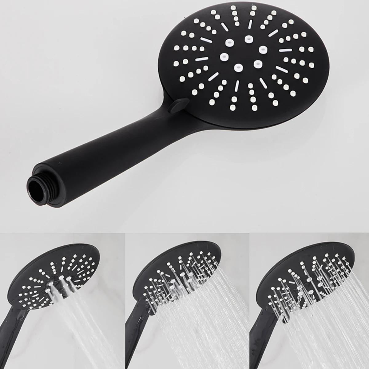 3 Function High Pressure Water Saving Spray Shower Head Rainfall Bathroom Hand-held Pressurized Massage Shower Head