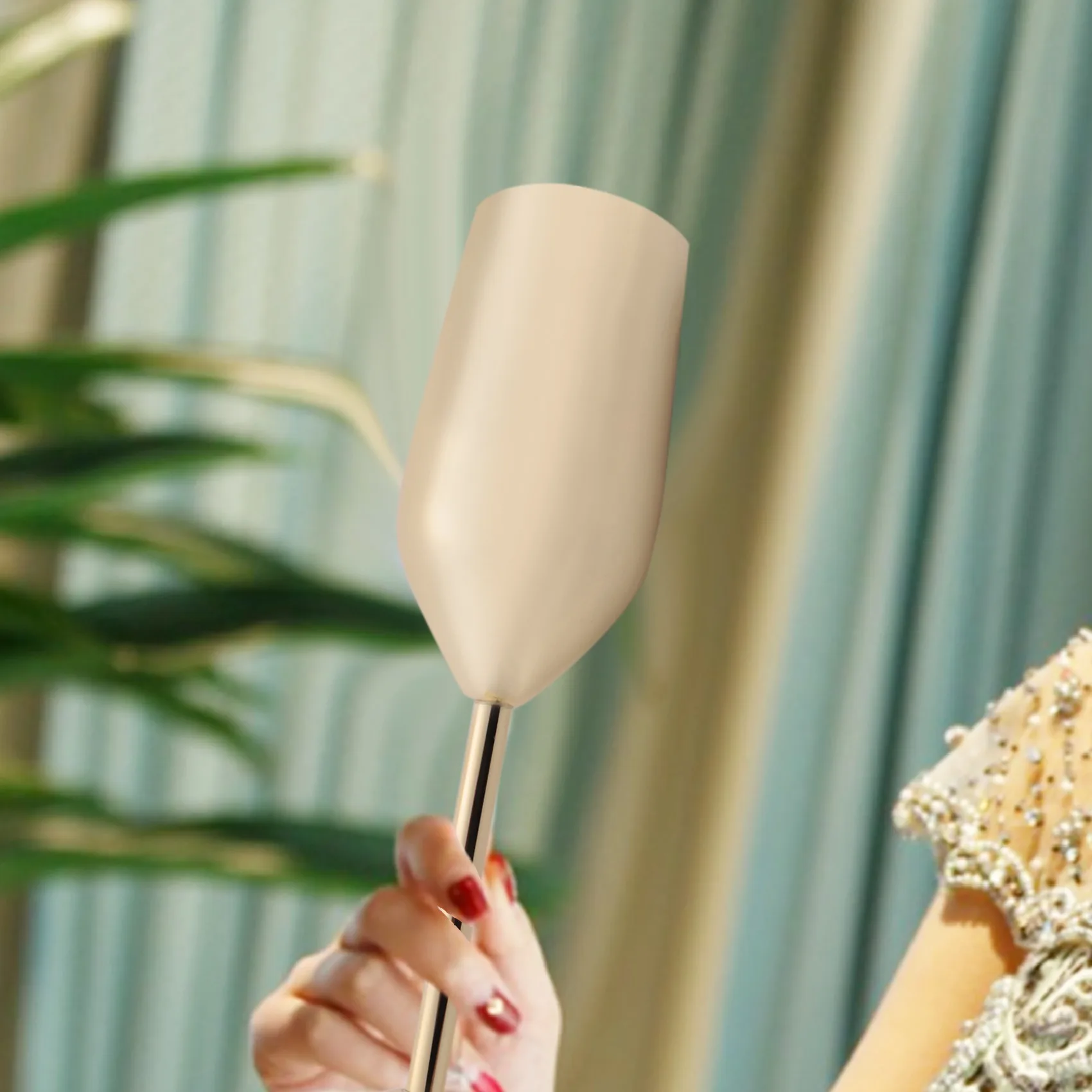 Verres à champagne incassables en acier inoxydable, flûtes à champagne en or brossé, tasse à clicks, vin de mariage, grillage de mariage, 2 pièces par ensemble