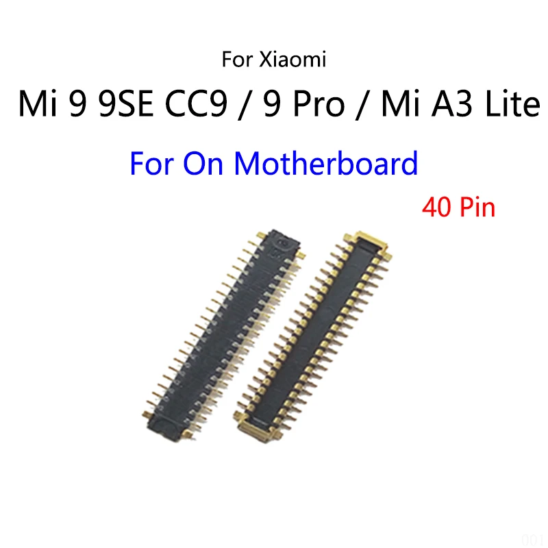 2PCS/Lot For Xiaomi Mi 9 9SE / 9 Pro / Mi CC9 CC9E / Mi A3 Lite LCD Display Screen FPC Connector Port On Mainboard / Flex Cable