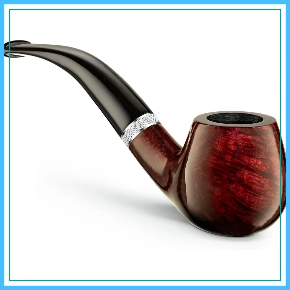 

Full Bent Pipe Model 82 - Mediterranean Briar Wood Hand Made Smoking Pipe