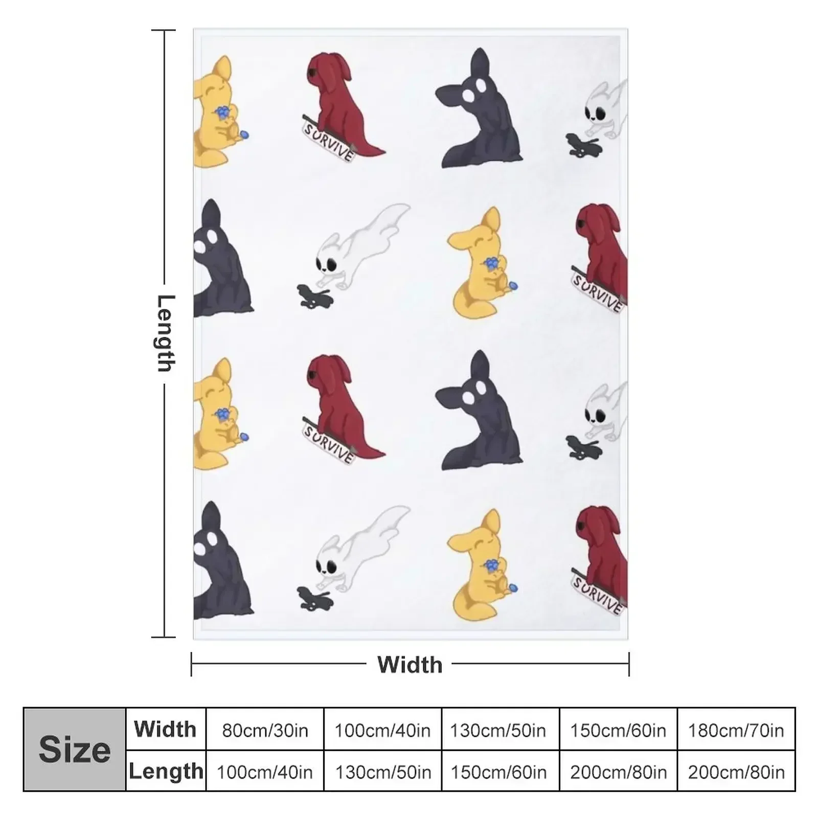 Rain World slugcats Throw Blanket anime Loose For Sofa Thin Flannel Fabric Heavy Sofas Blankets
