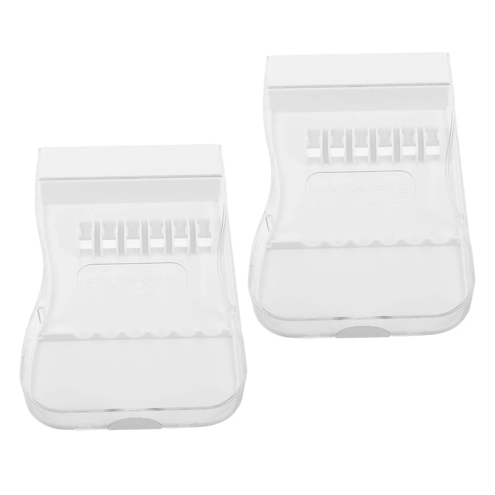 

Комплект из 2 прозрачных компактных чехлов для насадок ирригатора, органайзер для хранения насадок для орального ирригатора, для путешествий, дома и семейного использования, пылезащитный