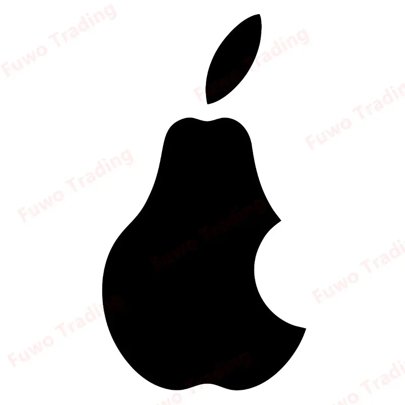 Fashionable Car Sticker Pear NO Apple Logo Waterproof Vinyl Decal Car Accessories Pegatinas Para Coche DIY Car Styling