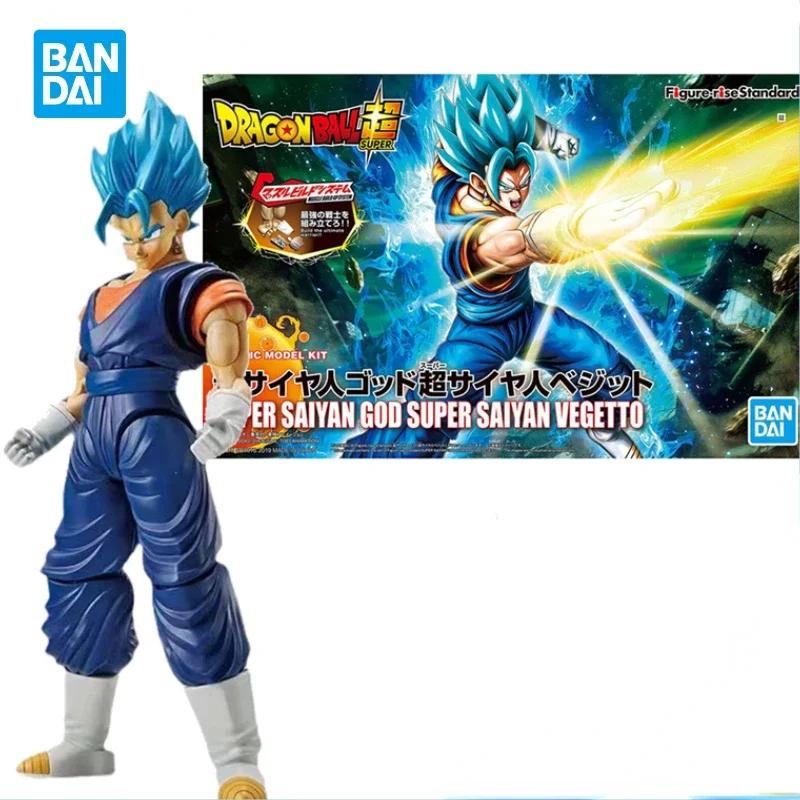 In Stock ORIGINAL BANDAI Dragon Ball RISE STANDARD SUPER SAIYAN GOD VEGETTO ACTION FIGURE ASSEMBLY MODEL Toy COLLECTIBLE GIFTS