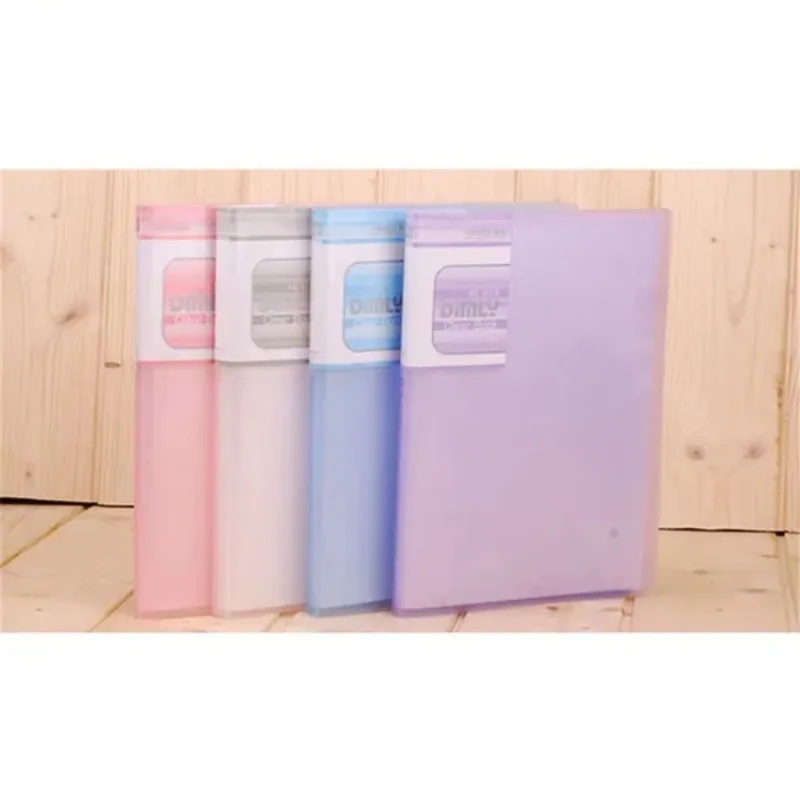 1 Pc 20/40 Pages Transparent A5 Folder Document Folder For Office And School