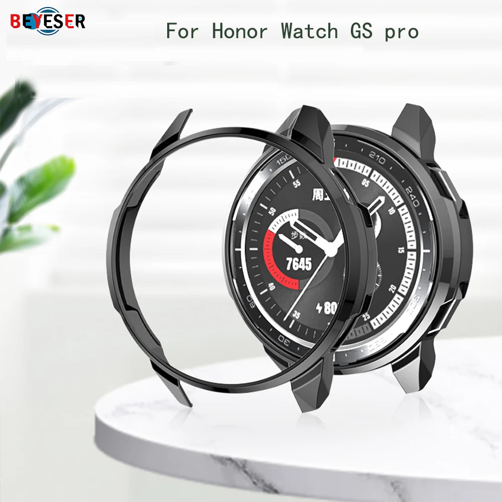 Watch Case For Honor Watch GS Pro Drop-proof Plating Protective Hard Case Smart Watch Fashion Half Package Protection Cover