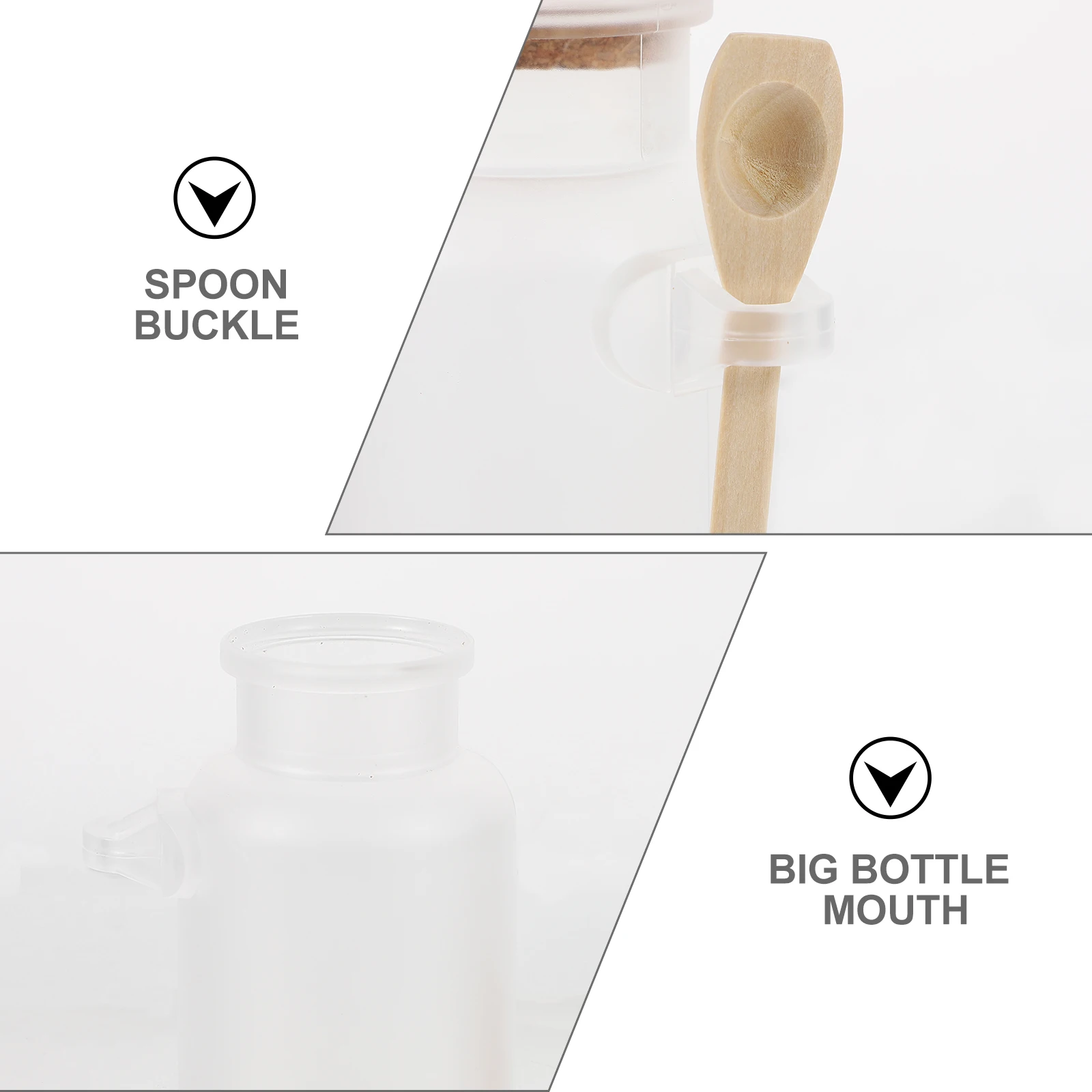 

2pcs Bath Salt Leakproof Powder Container Storage Bottle for Facial Mask Talcum Powder Subpackaging Travel Size Portable Mini