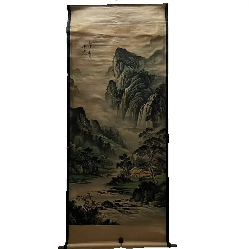 

China old Celebrity paintings- Jin Nong's Watercolor Landscape Painting Scroll Hanging paintings