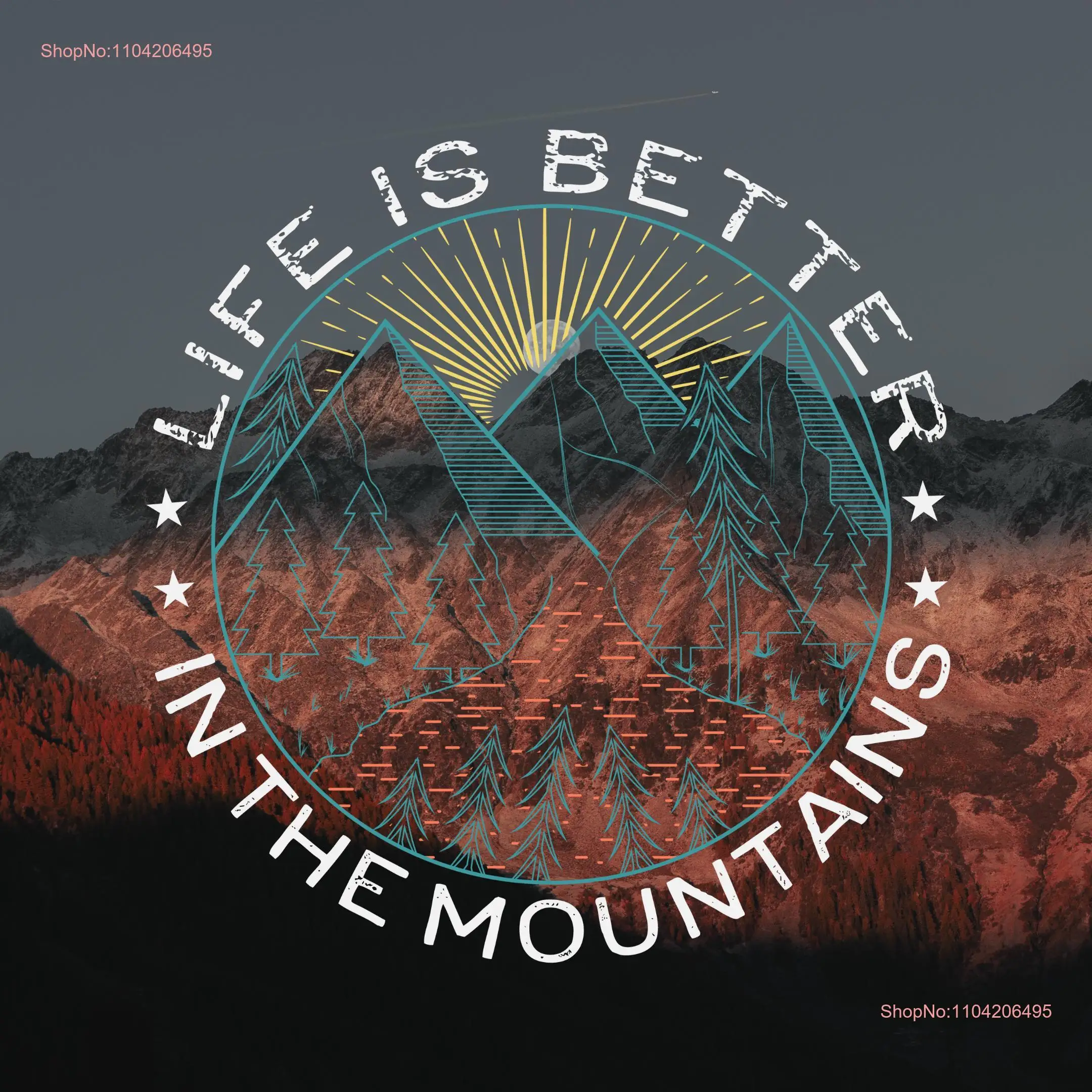 Life is Better in the Mountains T Shirt Pathfinder Clothing Co Camping Climbing for Her Him long or short sleeves